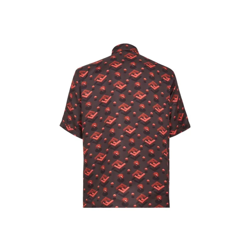 FENDI Ff Diamond Silk Shirt-1