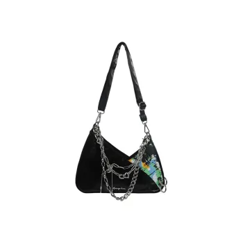 Kenghua Village Polyester PU Leather Shoulder Bag Medium Size Women's Multicolor