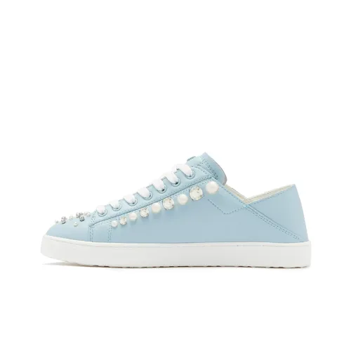 Stuart Weitzman Skateboard Shoes Women's Low-Top Sky Blue