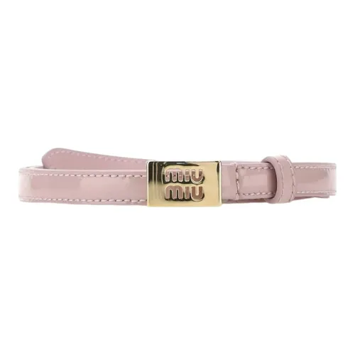 MIU MIU Leather Belts Women's Pink