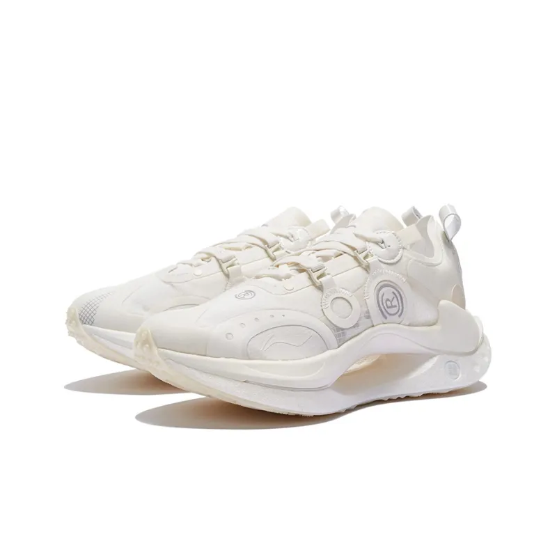 LiNing Jueying CRC Cushioning Anti-Slip Wear-Resistant Breathability Low-Top Sports Casual Shoes Men's White-2
