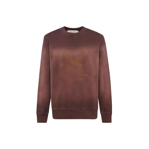 Golden Goose Sweatshirts Men Brown Red