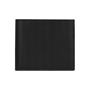 SAINT LAURENT PARIS Cow Leather Wallet Men's Black