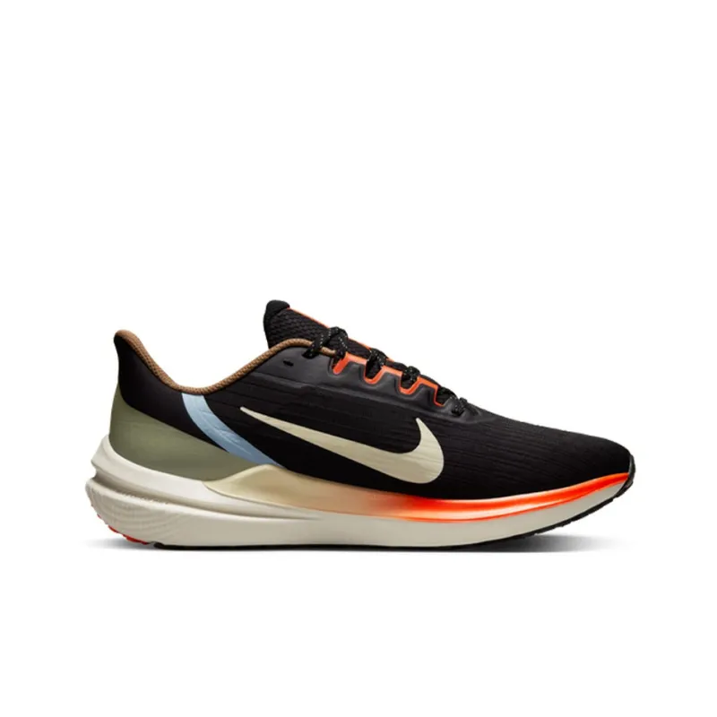 Nike Air Winflo 9 Black Green Safety Orange-1