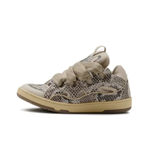 Lanvin Curb Skateboard Shoes Men Low-Top Tan/Brown