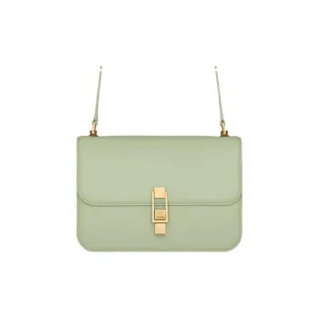 SAINT LAURENT Le Carre Calfskin Tofu Bag Shoulder Bag Crossbody Bag Regular Women's Opal Green
