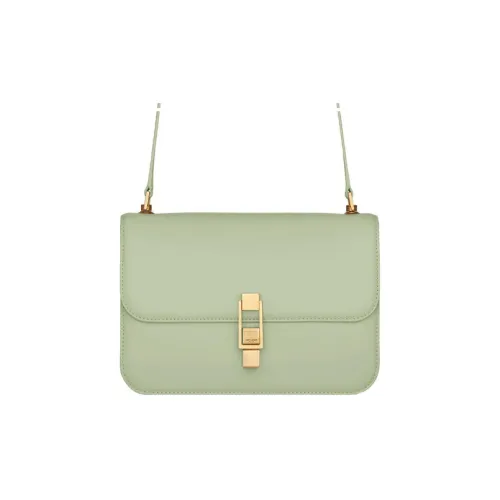 SAINT LAURENT Le Carre Calfskin Tofu Bag Shoulder Bag Crossbody Bag Regular Women's Opal Green