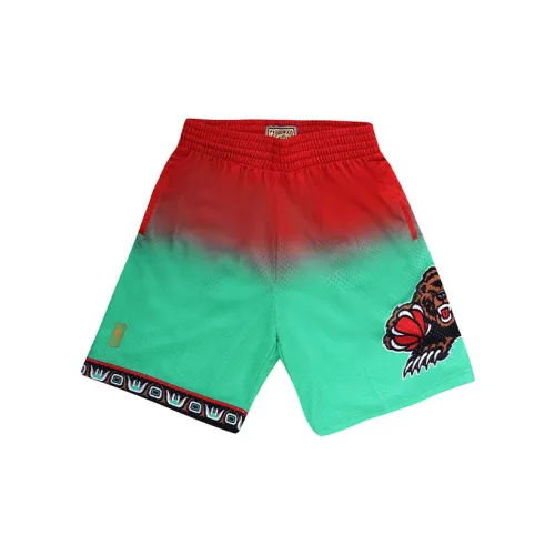 Mitchell Ness Basketball Shorts Men Red And Green