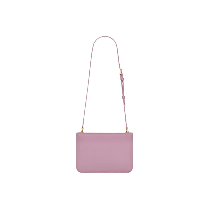 SAINT LAURENT Le Carre Cow Leather Tofu Bag, Shoulder Bag, Crossbody Bag Regular Women's Purple Lilac-4