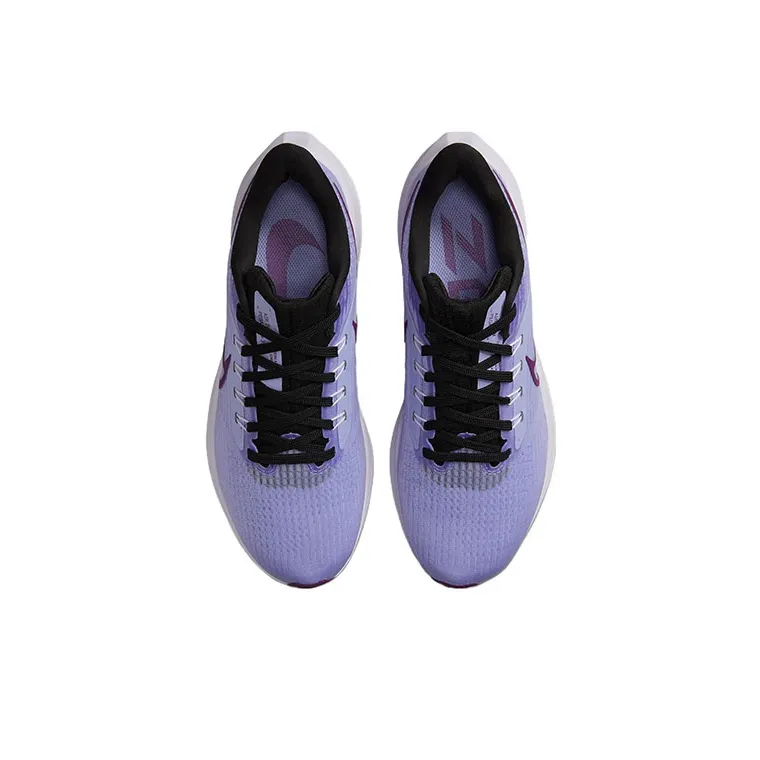 Nike Air Zoom Pegasus 39 Cushioning Anti Slip And Wear Resistant Low Top Running Shoes Women's Purple White-3