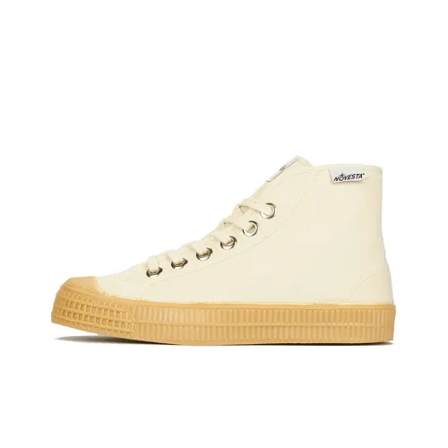 Novesta Skateboard Shoes Unisex High-Top Beige