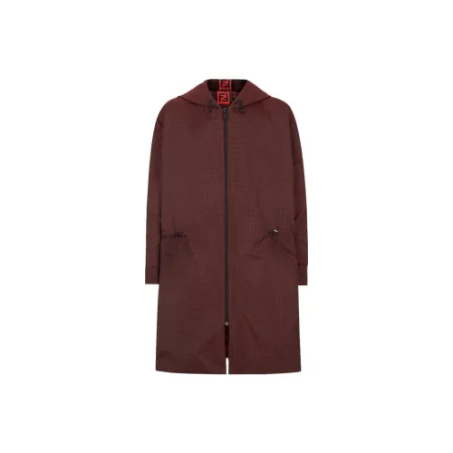 FENDI Coats Men Red