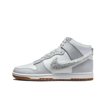 Nike Dunk High University Chenille Swoosh Light Smoke Grey