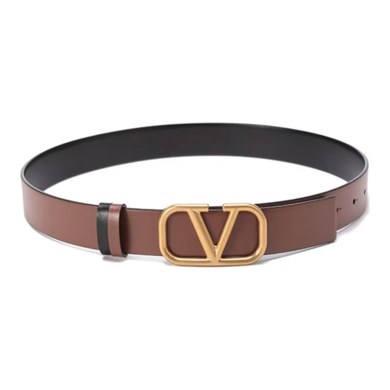 Valentino Leather Belts Women's Brown Black-2