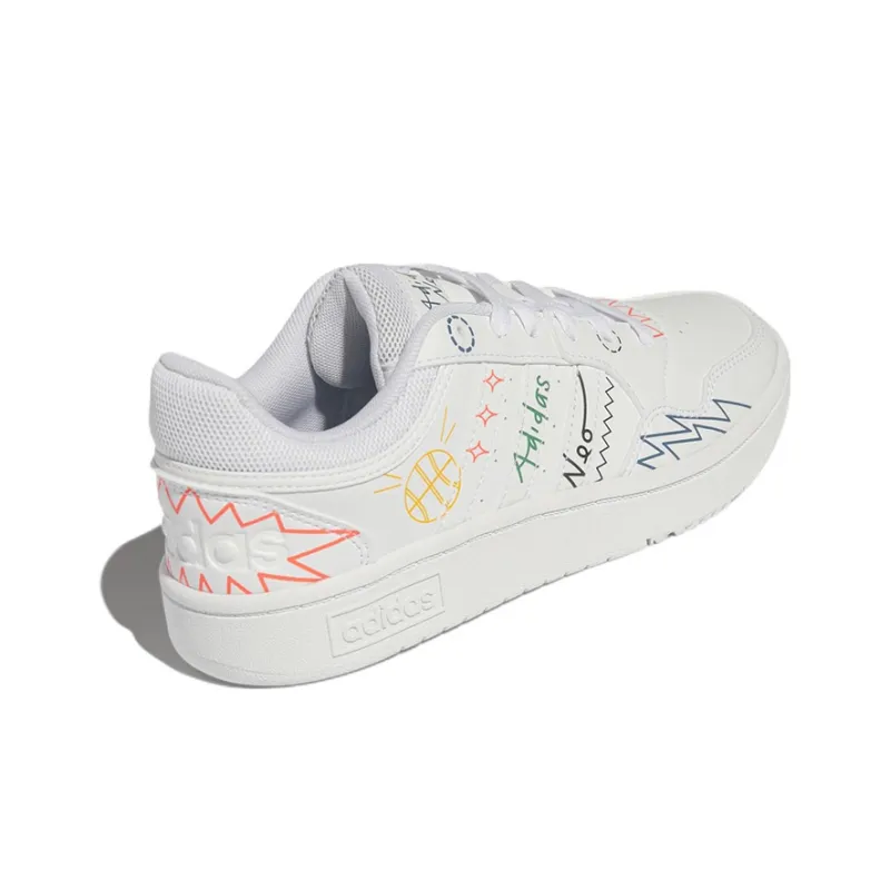 Adidas Neo Hoops 3.0 Doodle 'White'-3