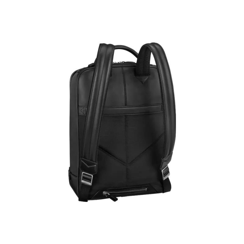 MONTBLANC Meisterstuck Full Grain Cow Leather Backpack Medium Size Men's Black-1