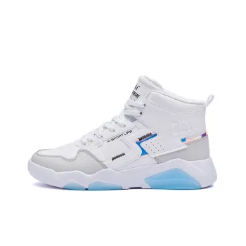 361° Xingran High Top Skateboard Shoes Men's White Blue