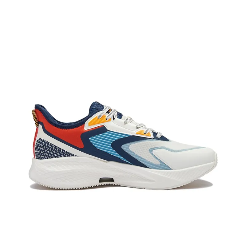 361° Slip Resistant, Abrasion Resistant, Breathable, Lightweight Low Top Running Shoes Men's White Blue Red-1