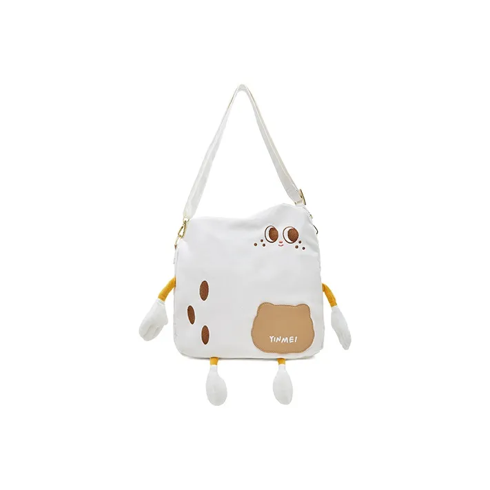 Sound For Life Nylon Fabric Shoulder Bag Crossbody Bag Shoulder Bag Regular Women's Yellow Ecru-0