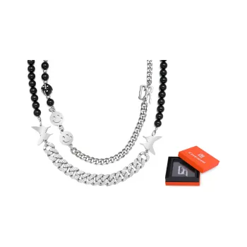 Cooraree Titanium Steel Necklaces Unisex