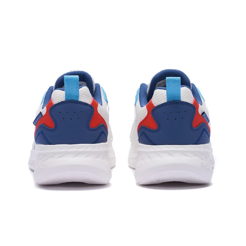 361° Cushioning, Wear Resistant Low Top Running Shoes Men's White Blue-4