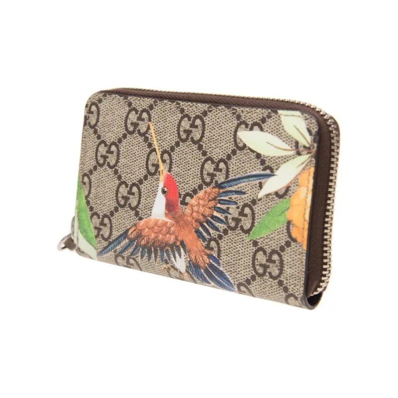 GUCCI Leather Coin Purses Wallets Regular Women's Brown/Multicolor-1