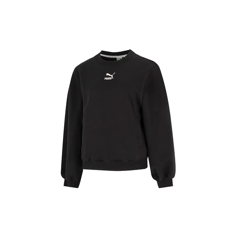 PUMA Sweatshirt Fall Women's Black-1
