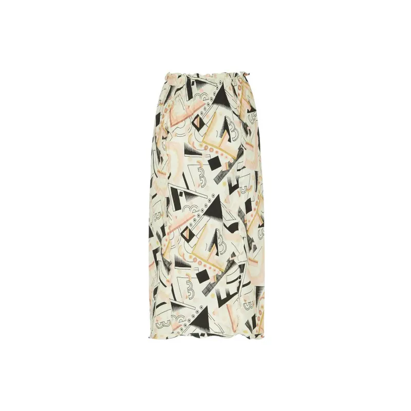 FENDI FW22 Casual Long Skirts Women's White-1