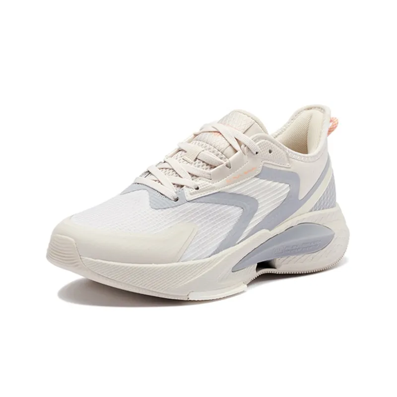 361° Anti-Slip Wear-Resistant Breathable Lightweight Low-Top Running Shoes Men's Beige Gray-2