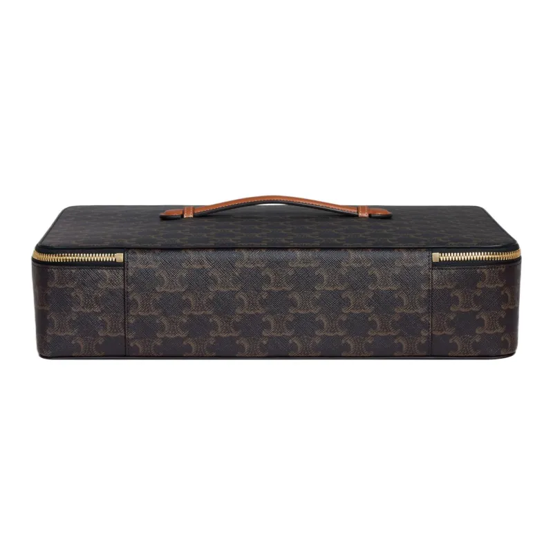 CELINE Leather Shirt Storage Bag Men's Tawny-1