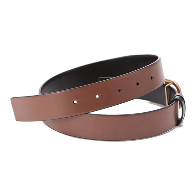 Valentino Leather Belts Women's Brown Black-4