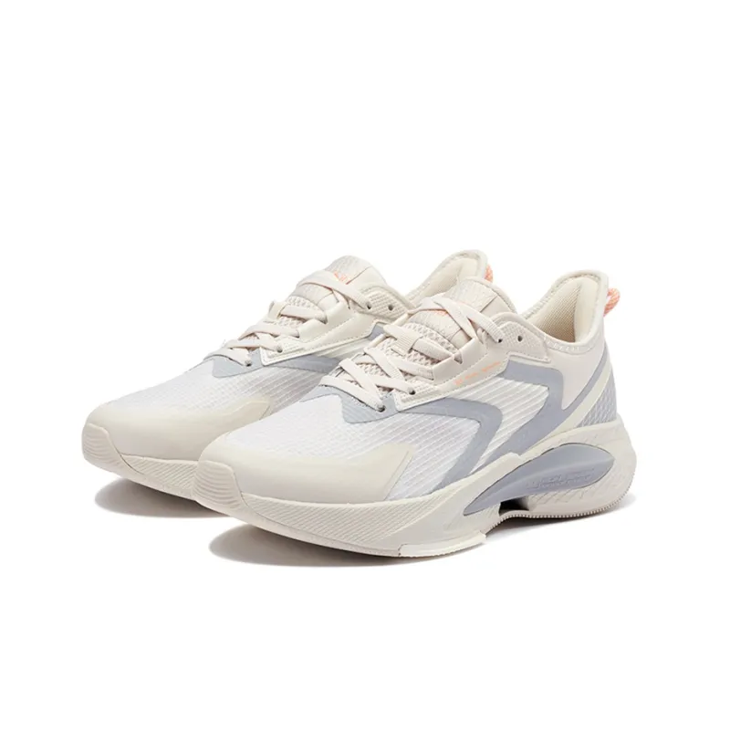 361° Anti-Slip Wear-Resistant Breathable Lightweight Low-Top Running Shoes Men's Beige Gray-3