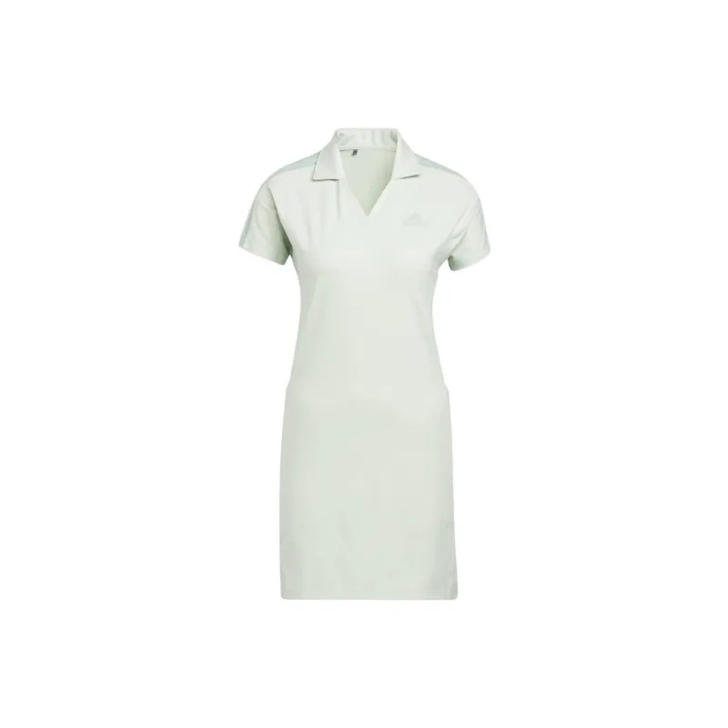 Adidas Short-Sleeved Dresses Women's Linen Green-1