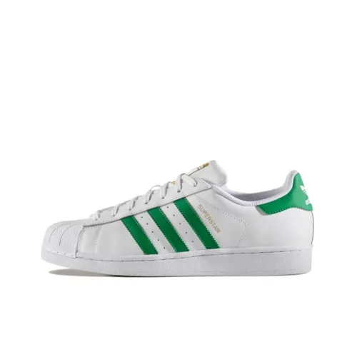 Adidas Superstar Foundation White/Green-Gold Metallic