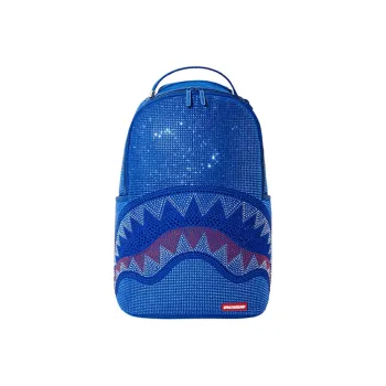SPRAYGROUND Rhinestone Decoration Backpack Regular Unisex Medium Blue