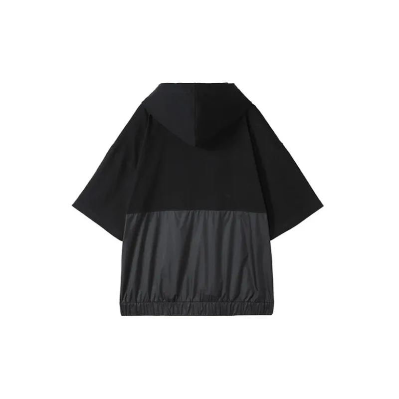 NORVINCY Breathable Solid Color 100% Cotton Elbow Length Sleeved T Shirt Unisex-1