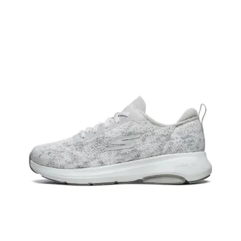 Skechers Go Run Viz Tech Cushioning Anti-Slip And Wear-Resistant Low-Top Running Shoes Women's Light Gray