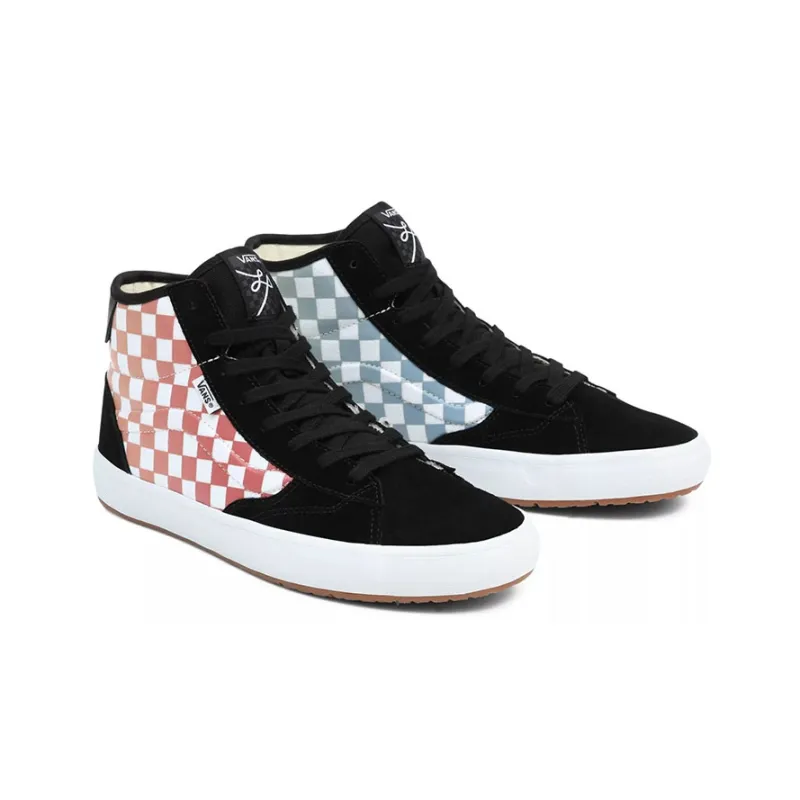 Vans The Lizzie Black Multi Color Checkerboard-2