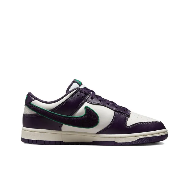 Nike Dunk Low Chenille Swoosh Sail Grand Purple-1