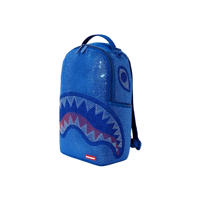 SPRAYGROUND Rhinestone Decoration Backpack Regular Unisex Medium Blue-4