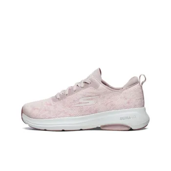 Skechers Go Run Viz Tech Cushioning Anti-Slip And Wear-Resistant Low-Top Running Shoes Women's Light Pink