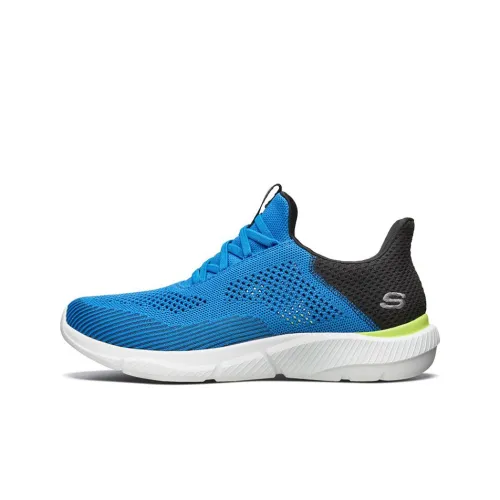 Skechers Ingram Cushioning Anti-Slip And Wear-Resistant Low-Top Casual Shoes Men's Blue Black