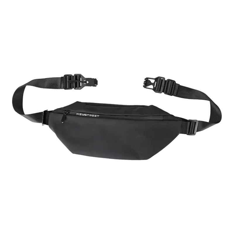 KONADCT Fabric Shoulder Bag, Crossbody Bag, Fanny Pack, Sling Bag Regular Unisex Black-1