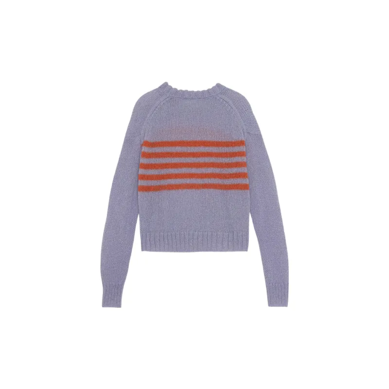 GANNI FW22 Loose Fit Sweater Women's Purple-1