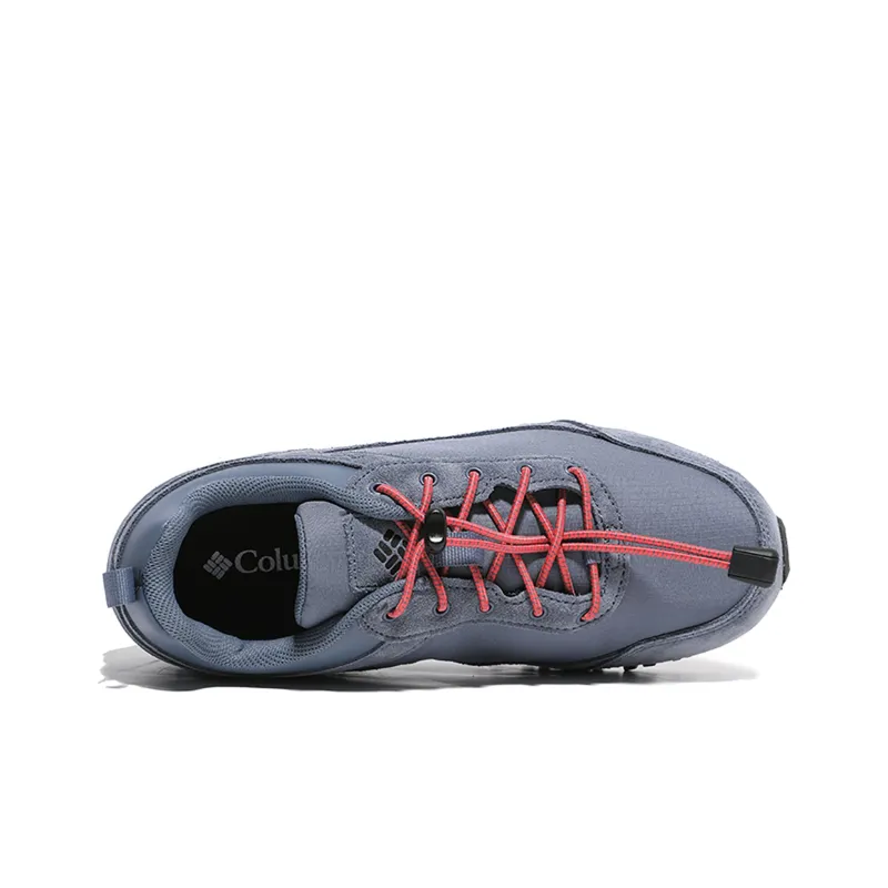 Columbia Cushioning Anti Slip And Wear Resistant Low Top Hiking Trekking Shoes Women's Blue-3