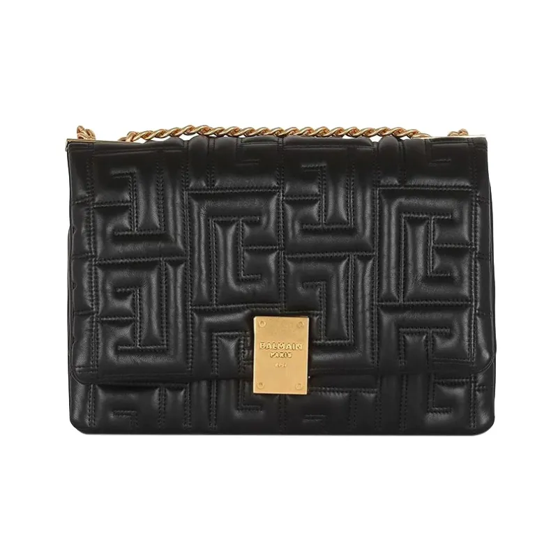BALMAIN 1945 Quilted Meduim Soft Bag-0
