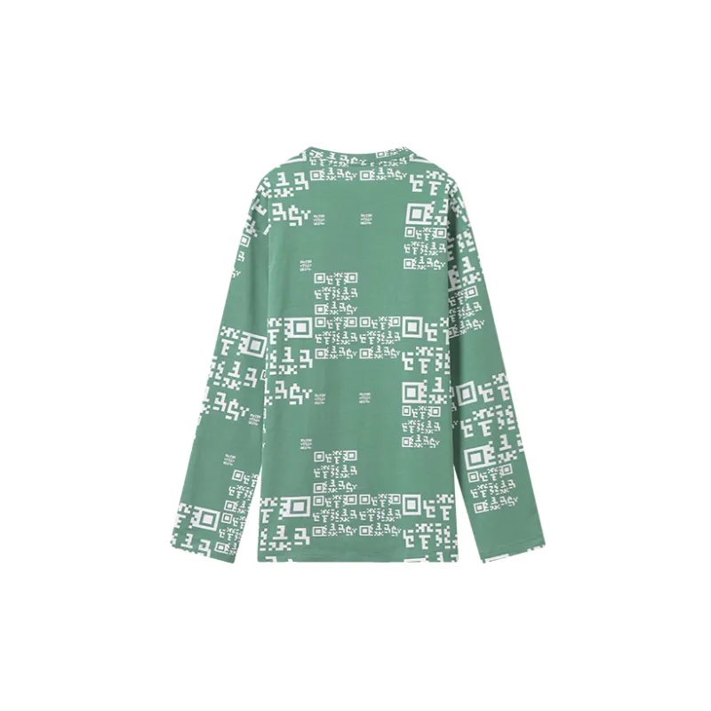 UOOYAA Long Sleeved T Shirt Women's Green-1