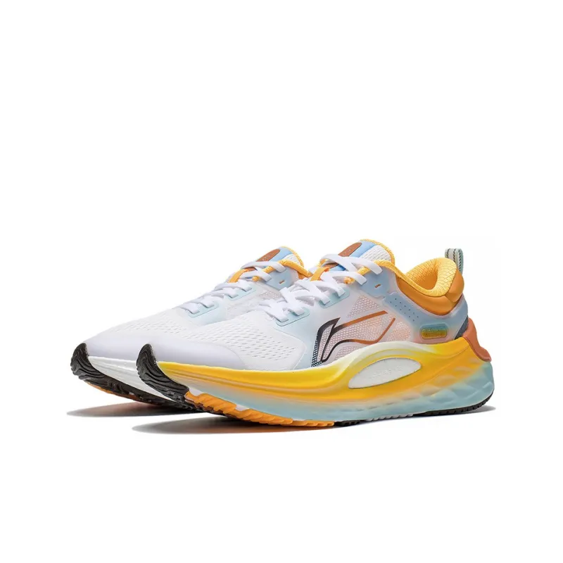 LiNing Support Reflective Low Top Running Shoes Men's Blue Orange-2