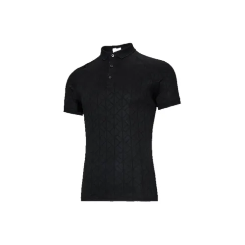 DESCENTE G-ARC Series Polo Shirts Men Black