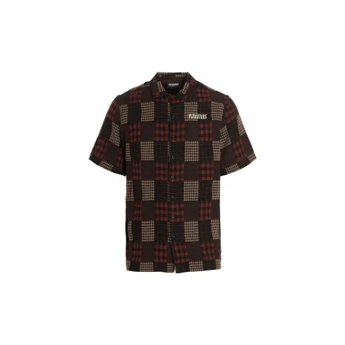 PLEASURES Shirts Men Brown